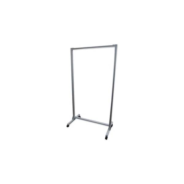 Ghent Mfg Ghent, ACRYLIC MOBILE DIVIDER, 38.5in X 23.75in X 74.19in, ACRYLIC; ALUMINUM, CLEAR CMD7438A - main